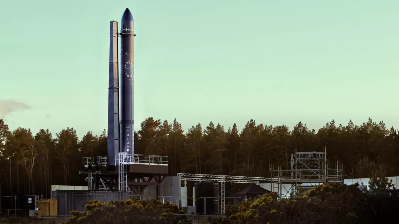 Orbex Prime Rocket on Launchpad